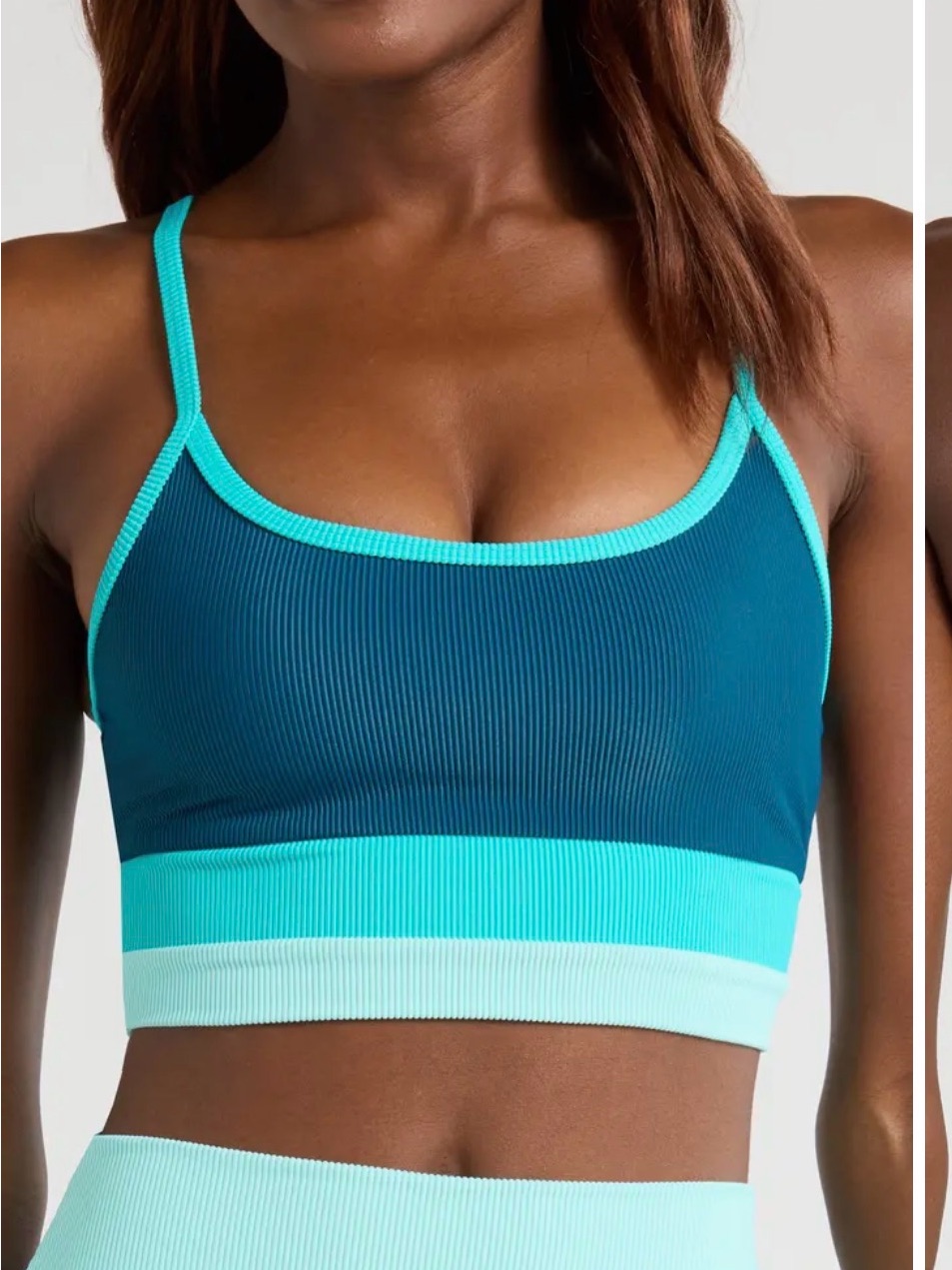 Beach Riot New Size Large Eva Colorblock Bikini Top